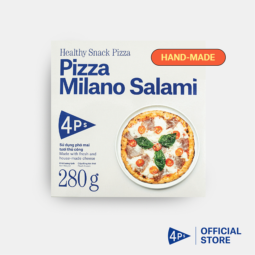 Pizza 4Ps Bánh Pizza Xúc Xích Salami Đông Lạnh - 251Gr