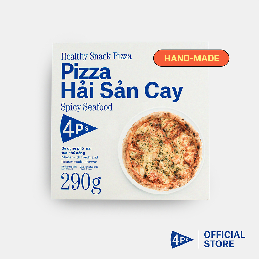 Pizza 4P's Bánh Pizza Đông Lạnh Hải Sản Cay - 290Gr