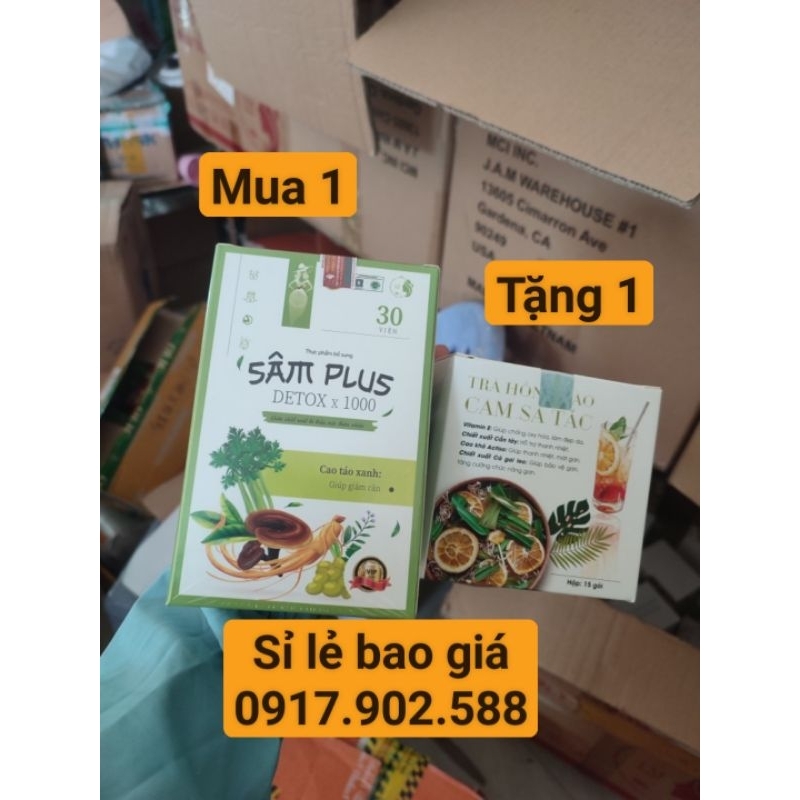 Combo giảm cân Sâm plus siêu giảm mỡ