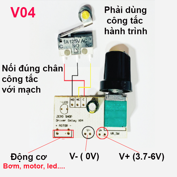 Mạch Delay 0-5s V02, V03, V04,V05