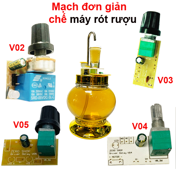 Mạch Delay 0-5s V02, V03, V04,V05