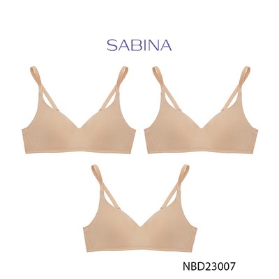 Combo 3 Áo Lót Không Gọng Mút Mỏng Phù Hợp Ngực Vừa Và Lớn Perfect Bra By Sabina NBD23007 (Giống SBXD97111)
