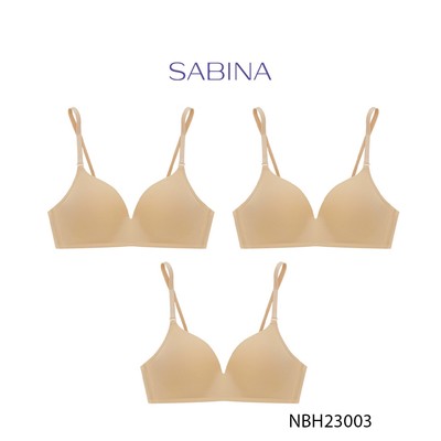 Combo 3 Áo Lót Không Gọng Mút Dày Vừa Màu Trơn Soft Doomm By Sabina NBH23003 (Giống SBXH9216)