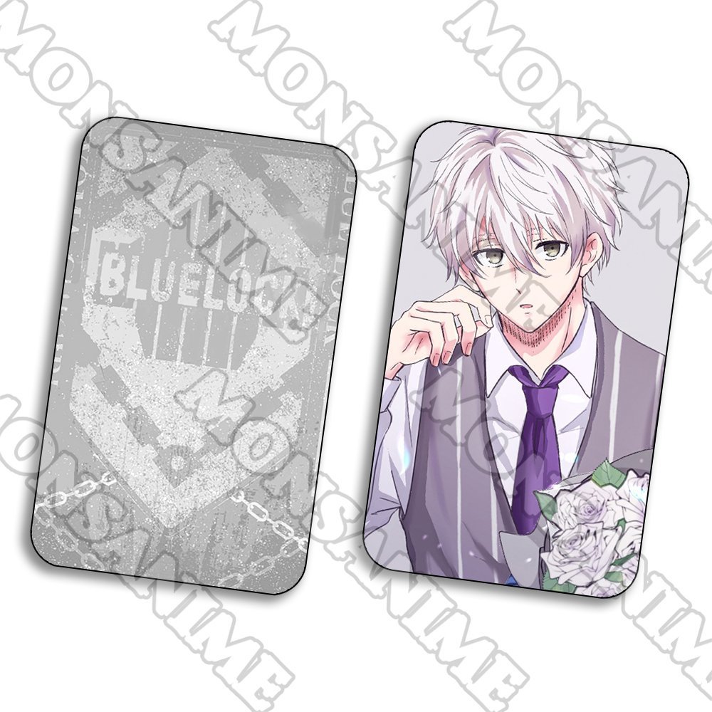 Ảnh card bo góc Seishiro Nagi BLUE LOCK thẻ bo viền 5*8cm in hình anime chibi sưu tầm 1 tấm