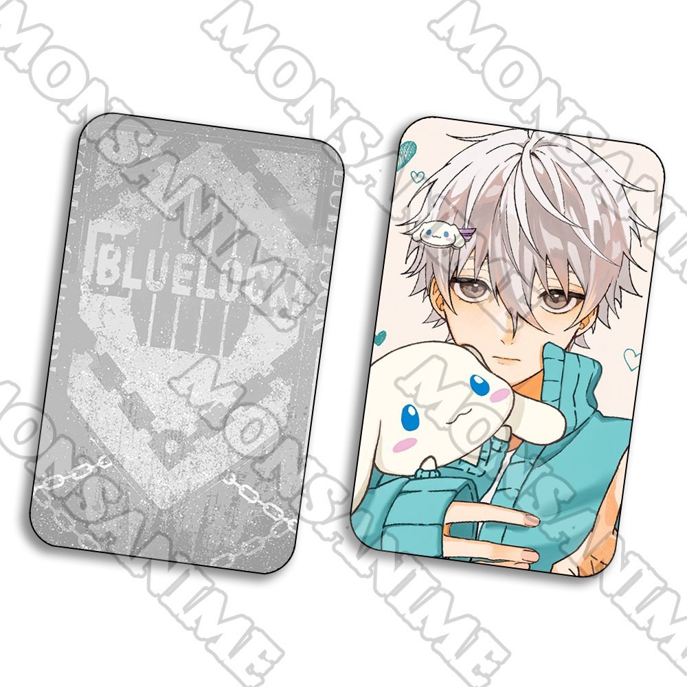 Ảnh card bo góc Seishiro Nagi BLUE LOCK thẻ bo viền 5*8cm in hình anime chibi sưu tầm 1 tấm