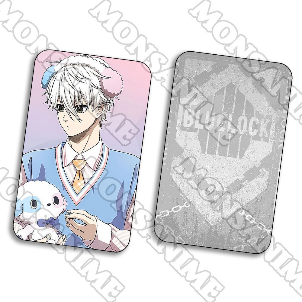 Ảnh card bo góc Seishiro Nagi BLUE LOCK thẻ bo viền 5*8cm in hình anime chibi sưu tầm 1 tấm