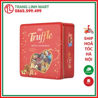 Kẹo Socola Elvan Truffle hộp thiếc Vuông 300g