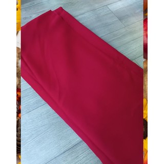 Vải may áo dài cao cấp- vải silk lụa màu đỏ đô [ khổ 1m 55]