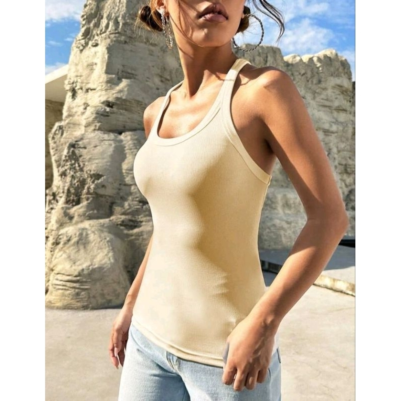 Pass áo ba lỗ s kem