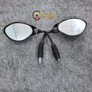 Cặp kiếng hộp Yaz Cacbon 10li ren thuận lắp nhiều loại xe