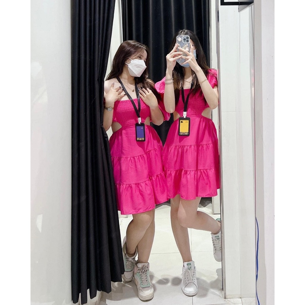 Đầm hồng Dottie