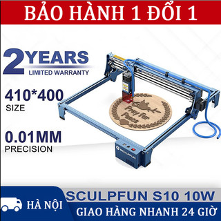 Máy khắc laser mini sculpfun s10,máy cắt laser mini-cắt khắc có ống dẫn khí cho gỗ,kết nối usb,410*400mm