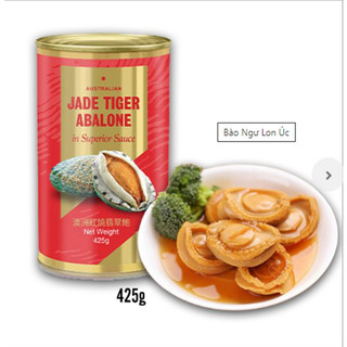 [Date 2027]Bào Ngư Úc tách vỏ ăn liền đóng lon 425g ( Australia Jade Tiger Abalone)