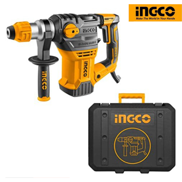Máy khoan bê tông INGCO RH150028 1500W, đầu gài SDS, khoan tối đa bê tông 32mm/ thép 13mm/ gỗ 40mm - kèm mũi khoan, đục