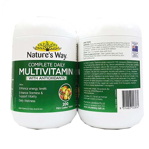 Vitamin tổng hợp Nature's Way Complete Daily Multivitamin 200 viên