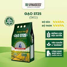 Gạo ST25 Lúa tôm Vinaseed- Túi 5kg