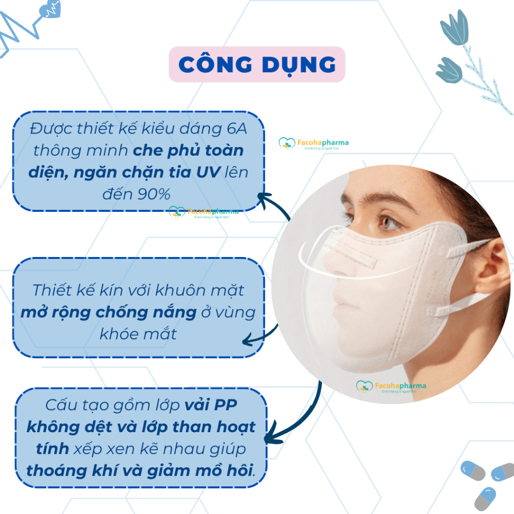 Combo 50 cái khẩu trang 6A PT mask chính hãng 4 lớp dày dặn chống bụi mịn