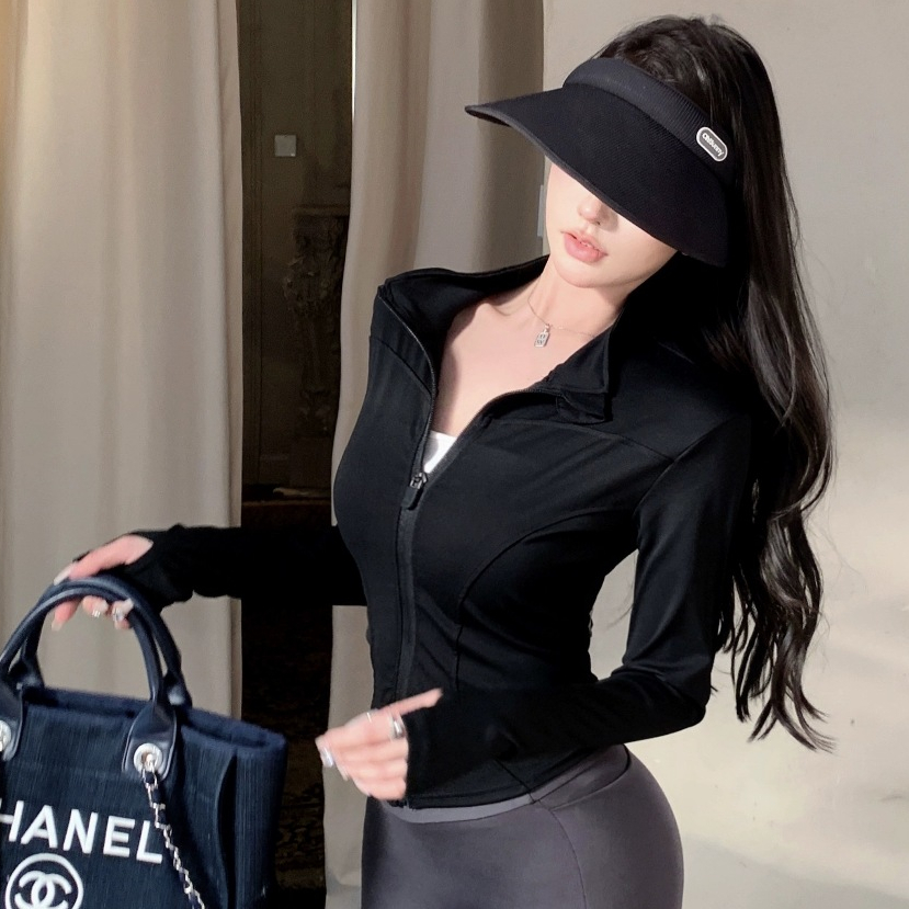 Áo Khoác Tập Gym Nữ, Áo Khoác Chống Nắng Dây Kéo Dài Thể Thao Yoga Ôm Sát Co Giãn Thấm Hút Mồ Hôi Evasport | BigBuy360 - bigbuy360.vn