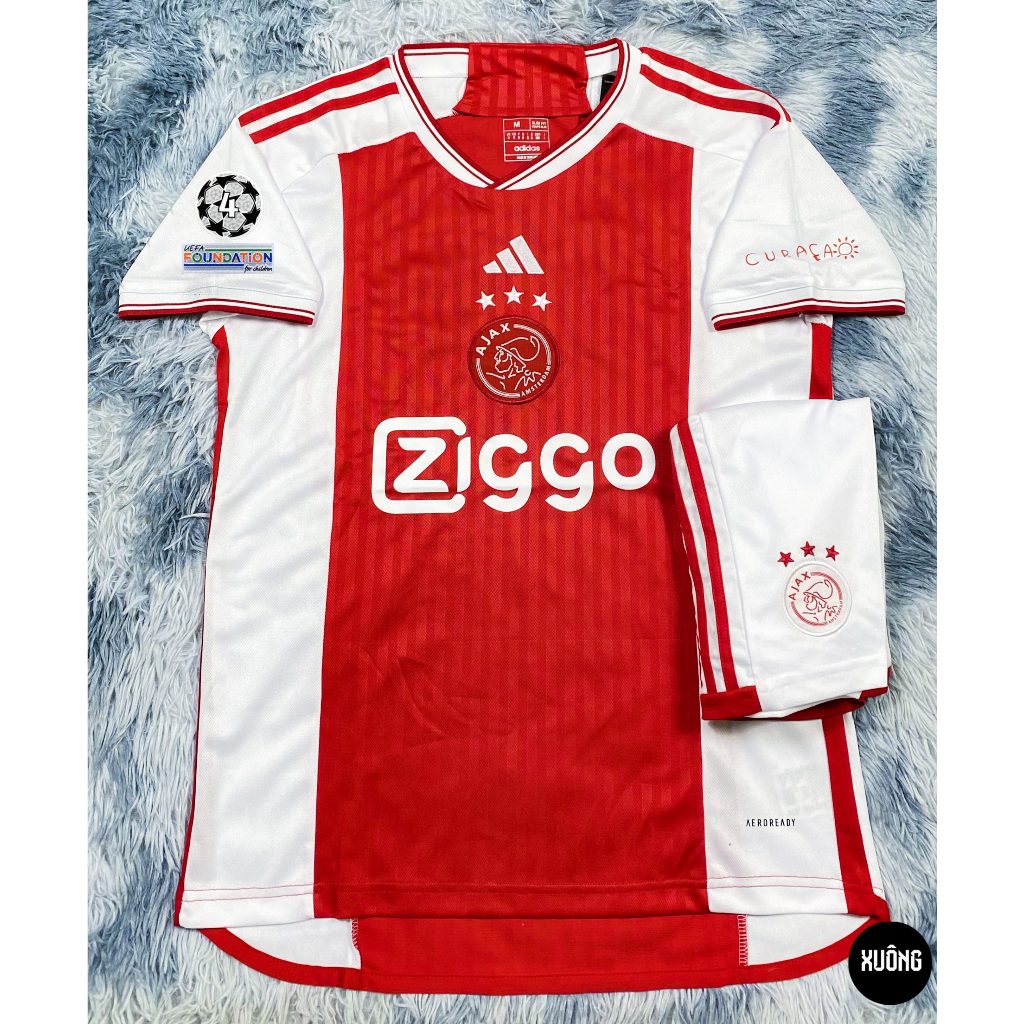 Bộ áo bóng đá Ajax hàng Thailand mùa giải 2023 - 2024 Chuẩn thi đấu