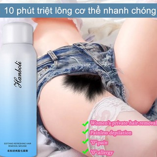 Kem tẩy lông vùng dưới cánh tay dạng xịt 150ML,Nhẹ nhàng và Nhanh chóng và hiệu quả Tẩy lông vùng kín