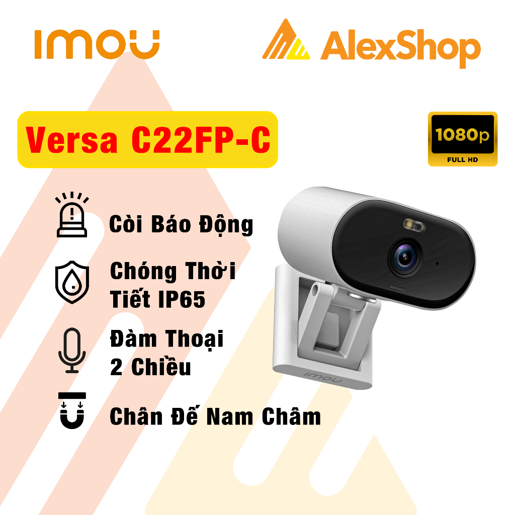 Camera Imou Versa C22FP-C Ngoài Trời, Đàm Thoại 2 Chiều, Màu Ban Đêm Phân Giải Full HD