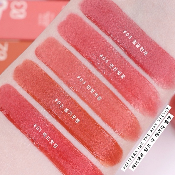 SON KEM LÌ PERIPERA INK AIRY VELVET TINT