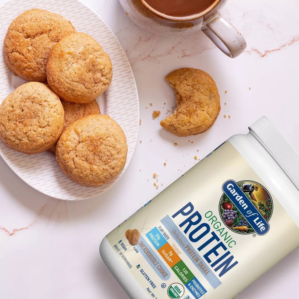 Hỗn hợp bột dinh dưỡng Garden of Life Organic Protein, vị Snickerdoodle Cookie 513gr