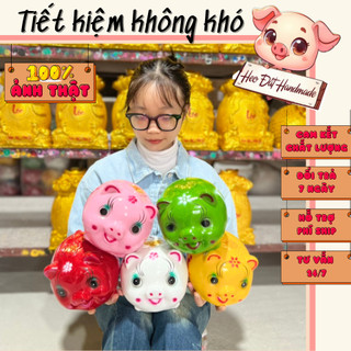 Heo đất Lợn đất Heo đất tiết kiệm dễ thương, Heo Đất Handmade, Pi size nhỏ