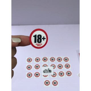 Tem logo trang trí xe máy hình vui nhộn