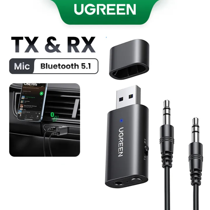 Bộ Thu Phát Bluetooth 5.1 Ugreen 60300, Bộ nhận và phát tín hiệu âm thanh qua Bluetooth 5.1, Bảo hành 12 tháng