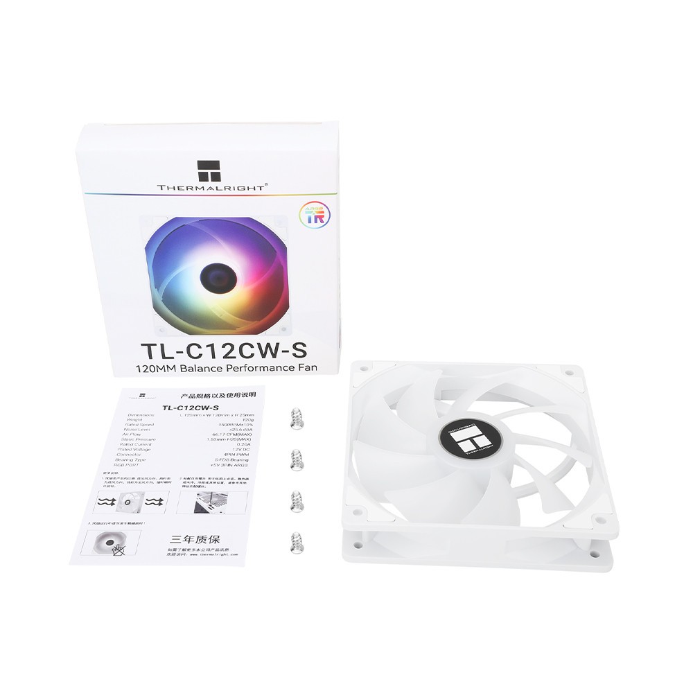 Bộ 3 Fan Case Thermalright TL-C12C-S X3 ARGB 120mm- Hàng chính hãng - Giá siêu rẻ