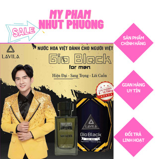 Nước hoa nam lavila gio black 100ml -15ml