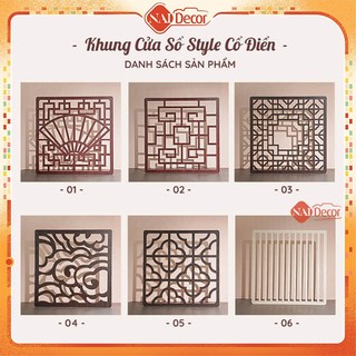 [Hỏa tốc] Khung cửa sổ Style Cổ điển, Gobo Giả Lập Ánh Sáng Nai Decor dùng làm Phụ kiện chụp ảnh, hiệu ứng đổ bóng