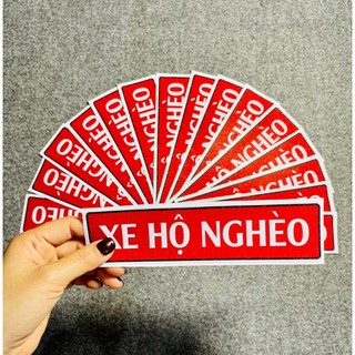 Set 4 tem xe hộ nghèo chống nước