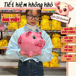 Heo đất Lợn đất Heo đất tiết kiệm dễ thương, Heo Đất Handmade, Pi size To