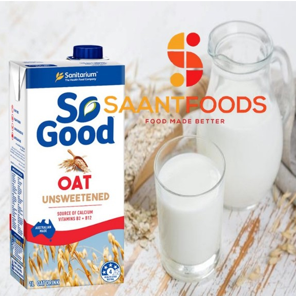 Sữa hạt yến mạch không đường SO GOOD 1 Lít