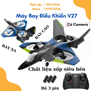 Đồ chơi máy bay điều khiển từ xa bằng xốp V27 Trang bị Camera 4K Nâng cấp hơn V17