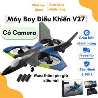 Máy bay xốp điều khiển từ xa V27, máy bay phản lực đồ chơi mô hình cho trẻ em siêu bền bỉ