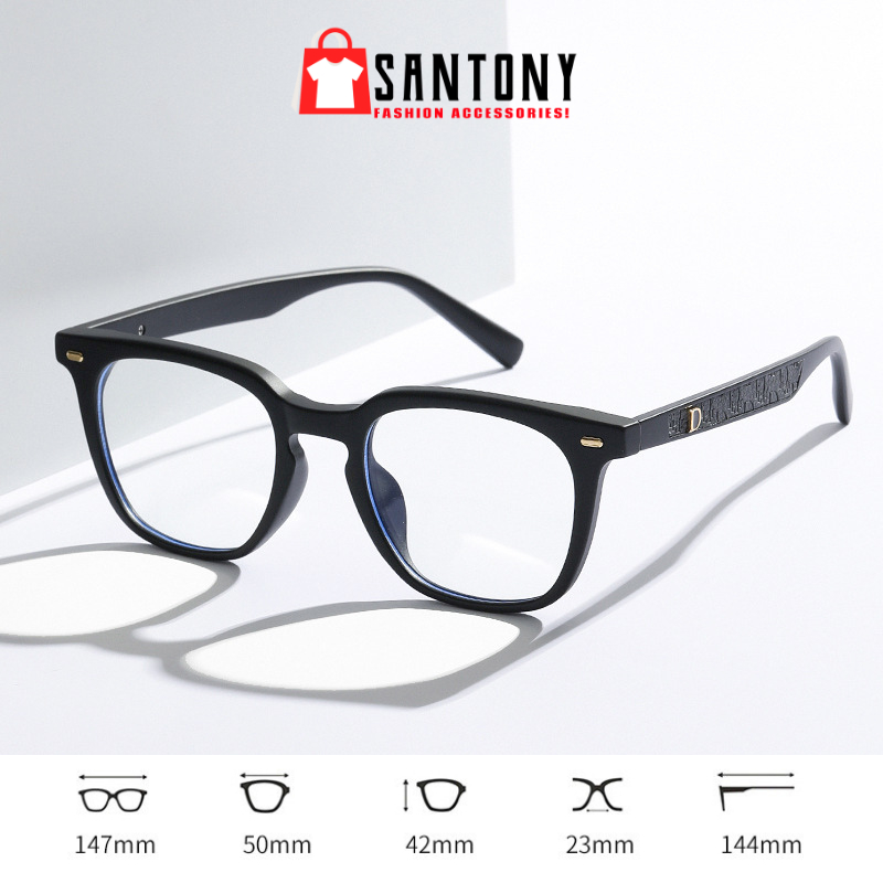 Gọng Kính Vuông Nam Nữ SANTONY Mắt Chống Ánh Sáng Xanh Cao Cấp STND2