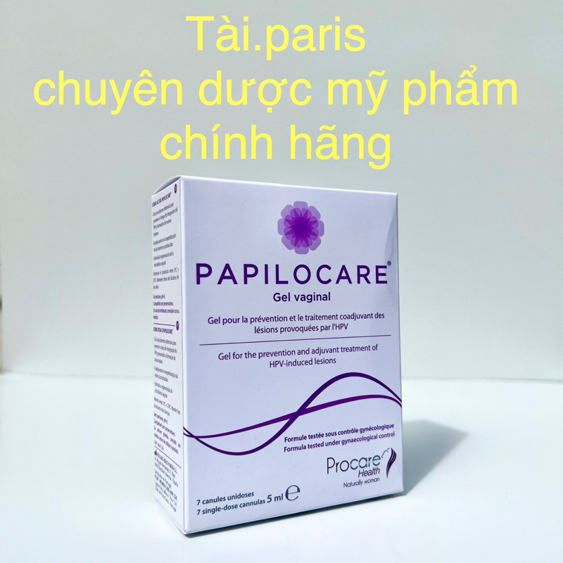 PAPILOCARE Gel phụ khoa tăng đào thải HPV, phục hồi và dự phòng sang thương cổ tử cung do HPV