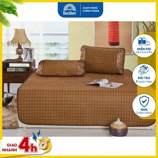 Chiếu điều hòa sợi mây cao cấp size lớn 1.8x1.9m dễ vệ sinh, giặt nhanh khô  - ben ben - chiếu mây chiếu mát mùa hè