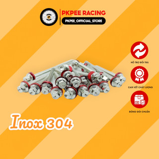 Bộ Ốc Lốc Máy Inox Salaya Gắn Dream, Wave, Future, Sirius, Exciter, Winner, Sonic, Raider, Satria Fi Phụ Kiện PKPEE