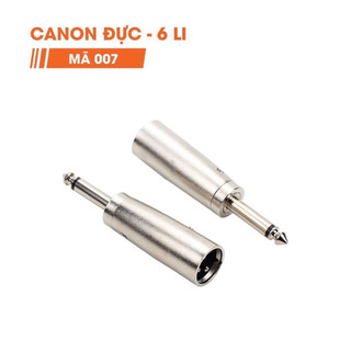 Jack Chuyển Đổi 6 Ly Đực (6.5mm) Ra Canon Đực (XLR), Canon Đực Ra 6 Ly Đực giá 1 cái