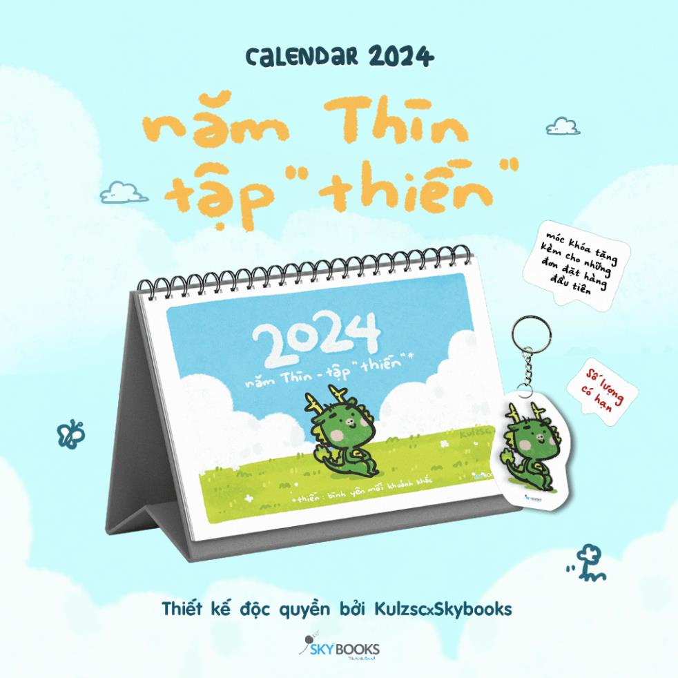 Lịch Để Bàn NĂM “THÌN” – TẬP “THIỀN” 2024