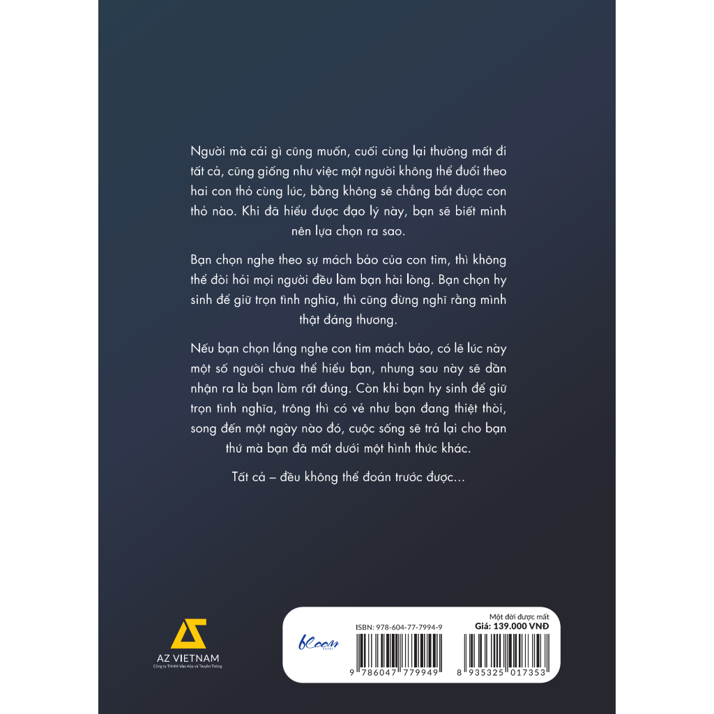 Sách AZ - Một Đời Được Mất