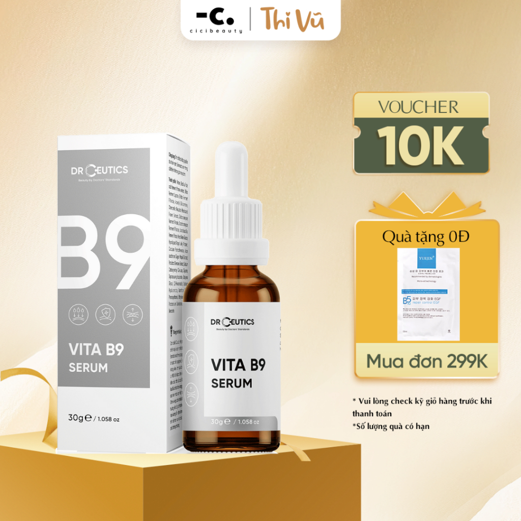 Serum Vita B9 DrCeutics giúp phục hồi và cấp ẩm cho da 30ml - Thi Vũ