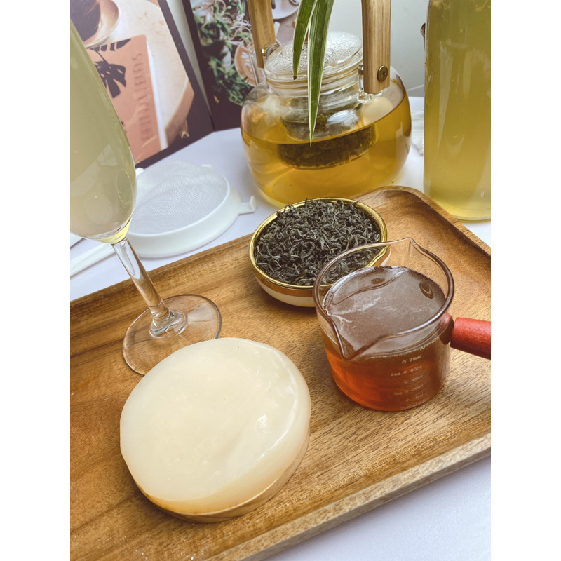 CON GIỐNG JUN KOMBUCHA LÀM TRÀ XANH MẬT ONG LÊN MEN