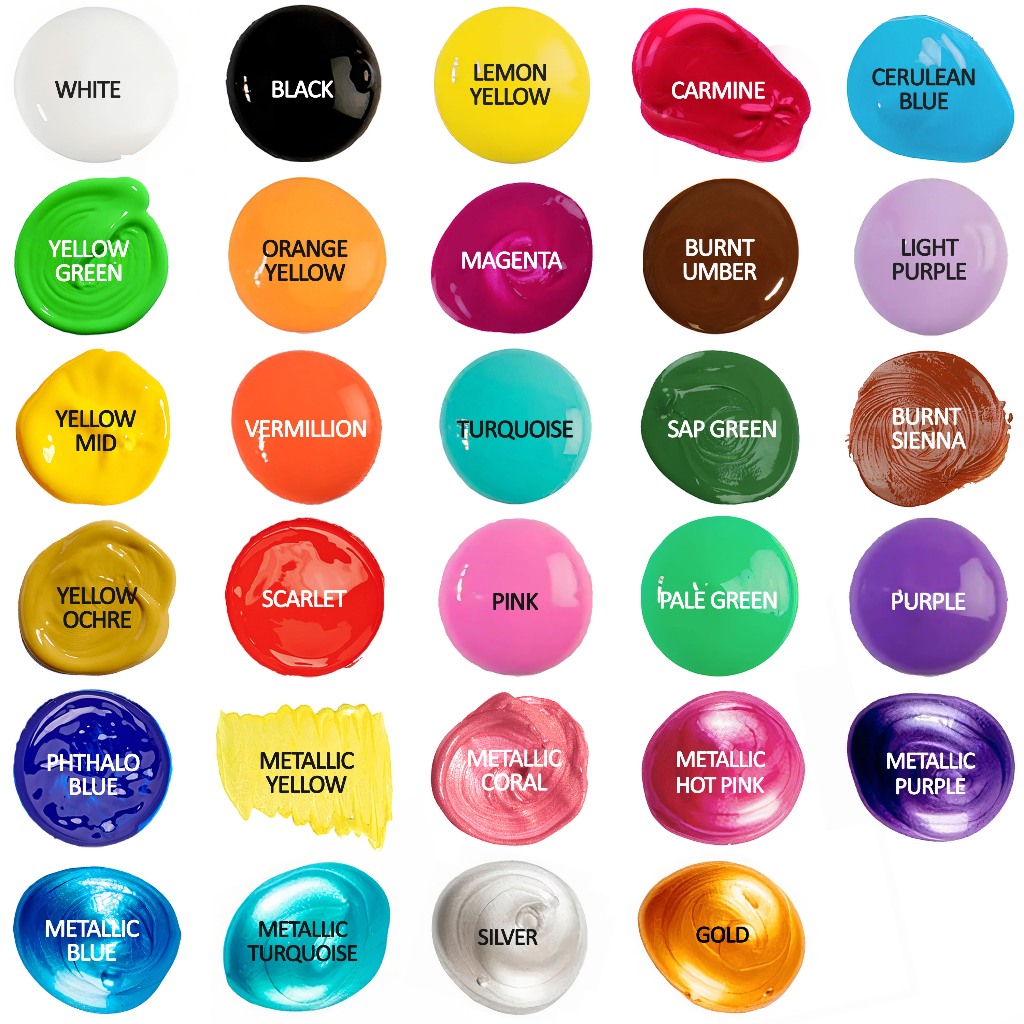 Màu vẽ Poster Pant MONT MARTE Hũ  luyện thi vẽ trang trí màu, học vẽ, tô tượng