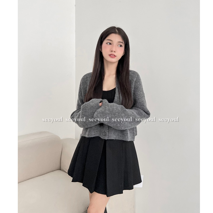 Áo CDG len basic 2 cúc-4543