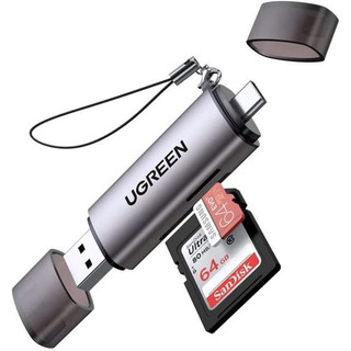 Đầu đọc thẻ Ugreen 2 đầu Type-C, USB